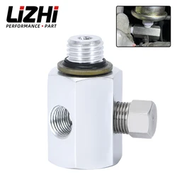 LIZHI RACING - For BMW 3 Series E30 E36 3 Port Oil Pressure Temperature Gauge Adaptor T Piece LZ-OGA01
