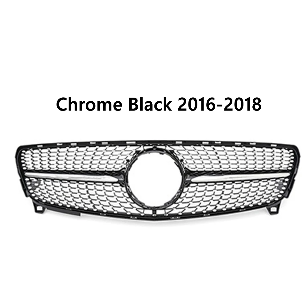 لمرسيدس A Class W176 Hatchback 2013 - 2015 2016-2018 A180 A200 A250 W176 Racing GT Grill تصفيف السيارة الأوسط ABS مصبغة #3