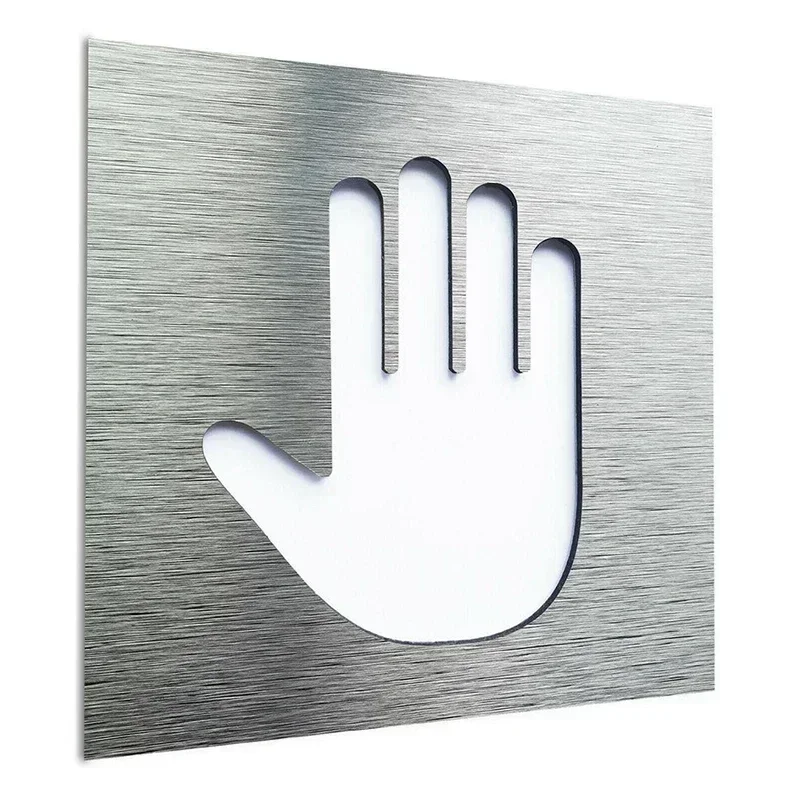 Customized Composite Aluminum Board  Private Hand Office Door Sign Street Office Home Renovation Backplane Sign