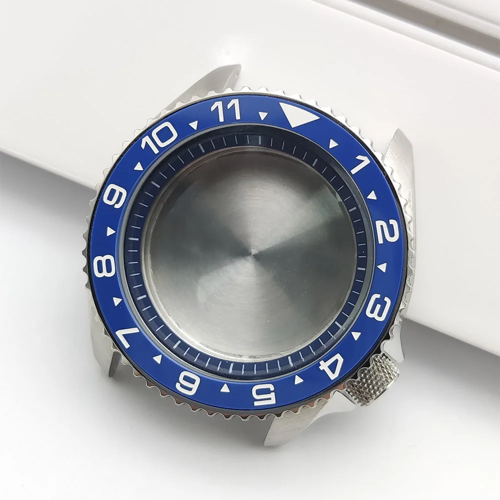 SKX007 Case 42.5 mm steel case 120 clicks rotating ceramic bezel Sapphire crystal 5 bar For Seiko NH35/36 movement