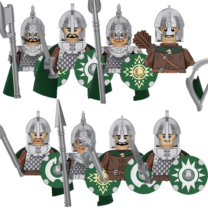 Military Building Blocks Medieval World Science Fiction Solider Figures Gifts Weapons Shields Helmets Equipment Mini Bricks MOC