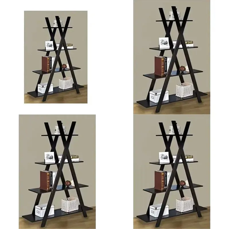 2025 High Quality Brown Wood Modern Tree Shaped Bookshelf