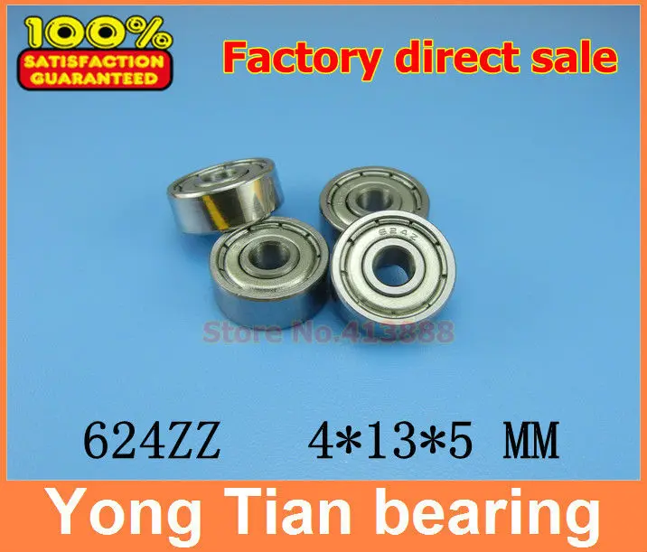 

NBZH bearing500pcs/lot Free Shipping Wholesale Miniature Deep Groove Ball Bearing 624ZZ 4*13*5 Mm