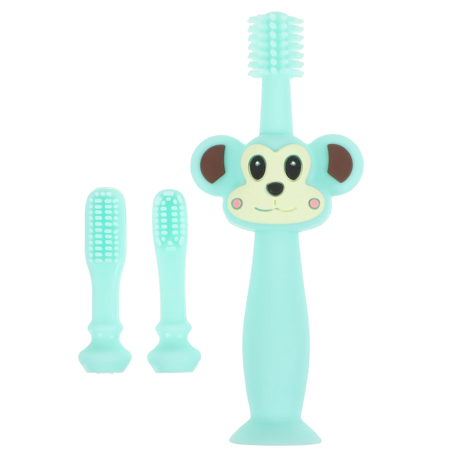 

Animal Teether Baby Bristles Toothbrush Baby Training Brush Toothbrush Toddler Training Brush Full Bristles Green