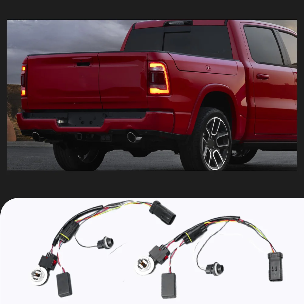 

2 шт. жгут проводов для переоборудования заднего фонаря для Dodge RAM 1500 2500 3500 1500 Classic 55277415AA, 55277414AA, WJ20-0696WH