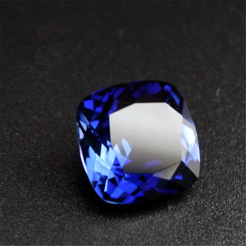 

Square Faceted Sapphire Cushion Cut Sapphire Gem Multiple Sizes to Choose
