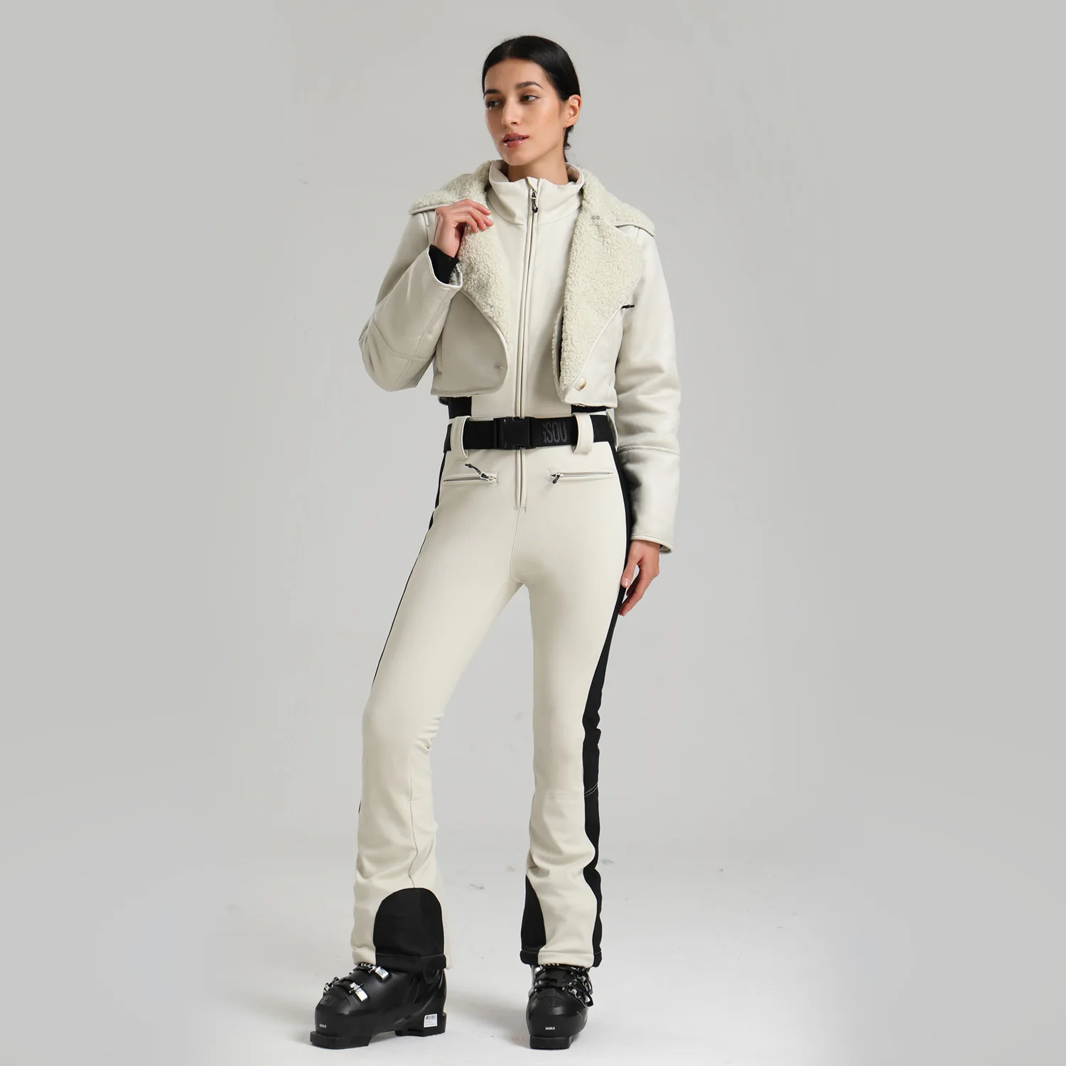 جديد أنثى سليم صالح الشتاء في الهواء الطلق ملابس الثلوج الحرارية يندبروف مقاوم للماء دائم التزلج بذلة المرأة قطعة واحدة بدلة تزلج #3