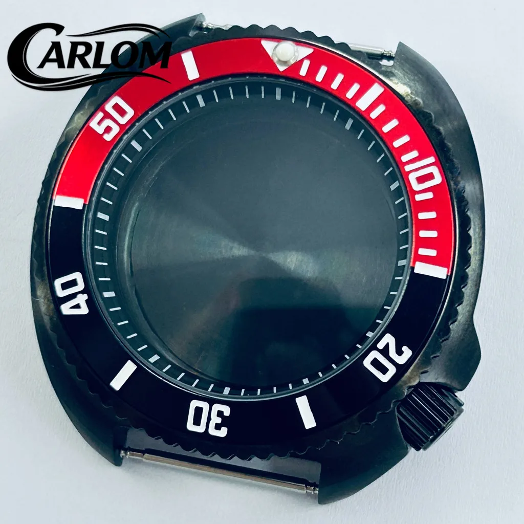 

Корпус для часов NH 44 мм, совместимый с механизмами NH34, NH35, NH36, NH38, NH39, NH70, NH72, с керамическим алюминиевым безелем и коронкой Turtle S, запчасти для часов SKX.