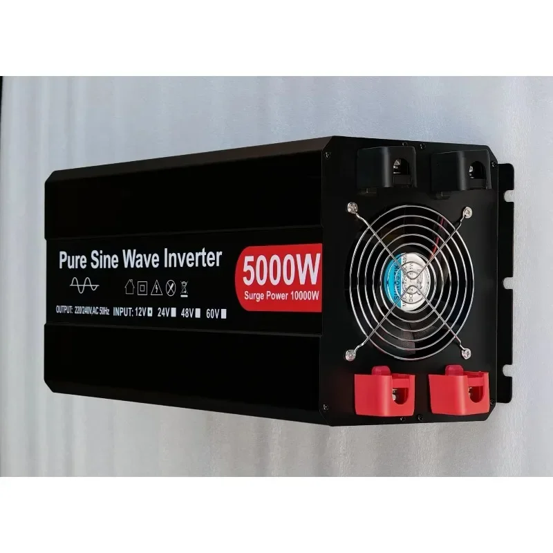 Quality 5000W Pure Sine Wave Inverter 12V DC To AC 110V 220V Car Inverter 5KW Inverter for Home RV Truck Caravan Boat Camping
