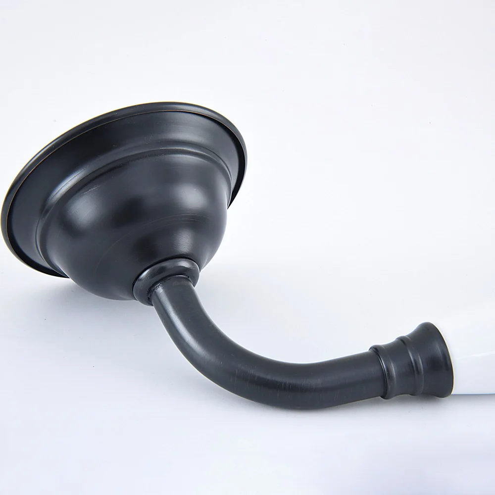 Black Brass Ceramic Telephone Shape Hand Spray Handheld Shower head / Bathroom Accessory (Standard 1/2