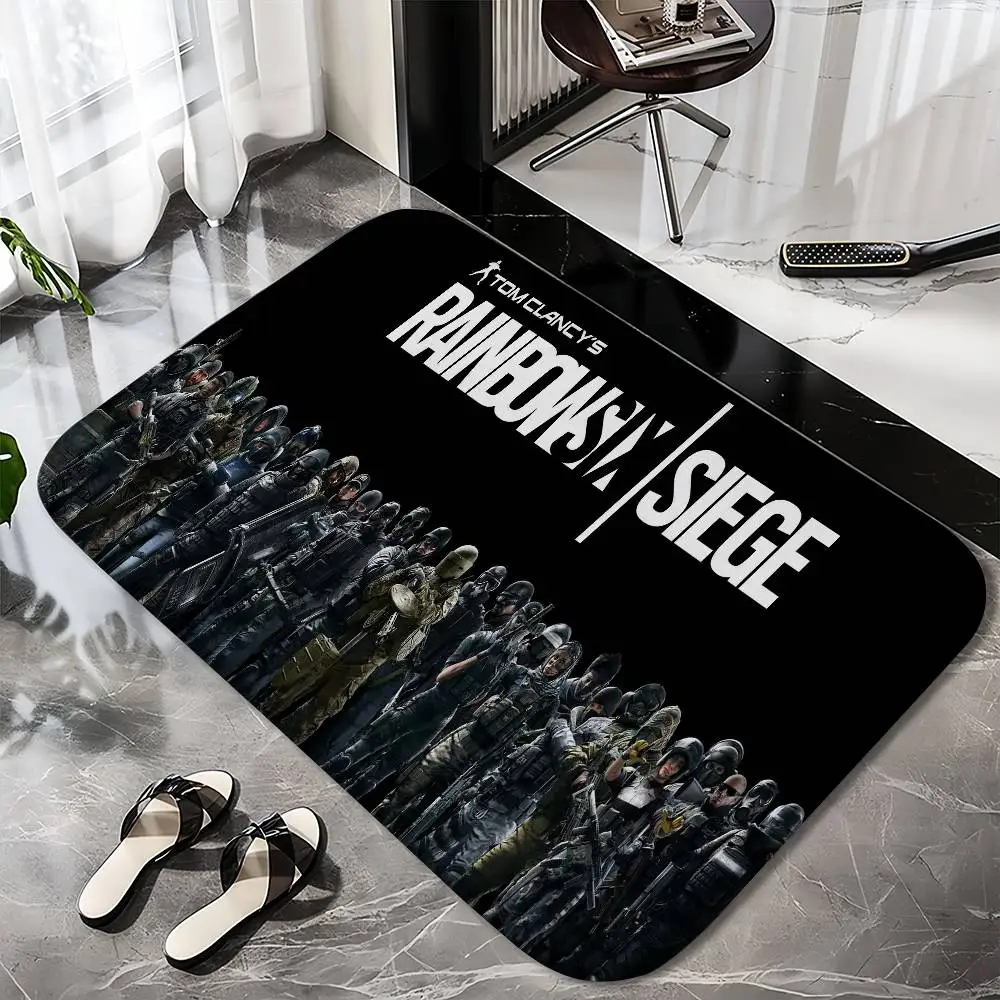 

Rainbow Six Floor Mat Printed Large Carpets Room And Bedroom Carpets Bathroom Anti Slip Door MATS Small Carpets