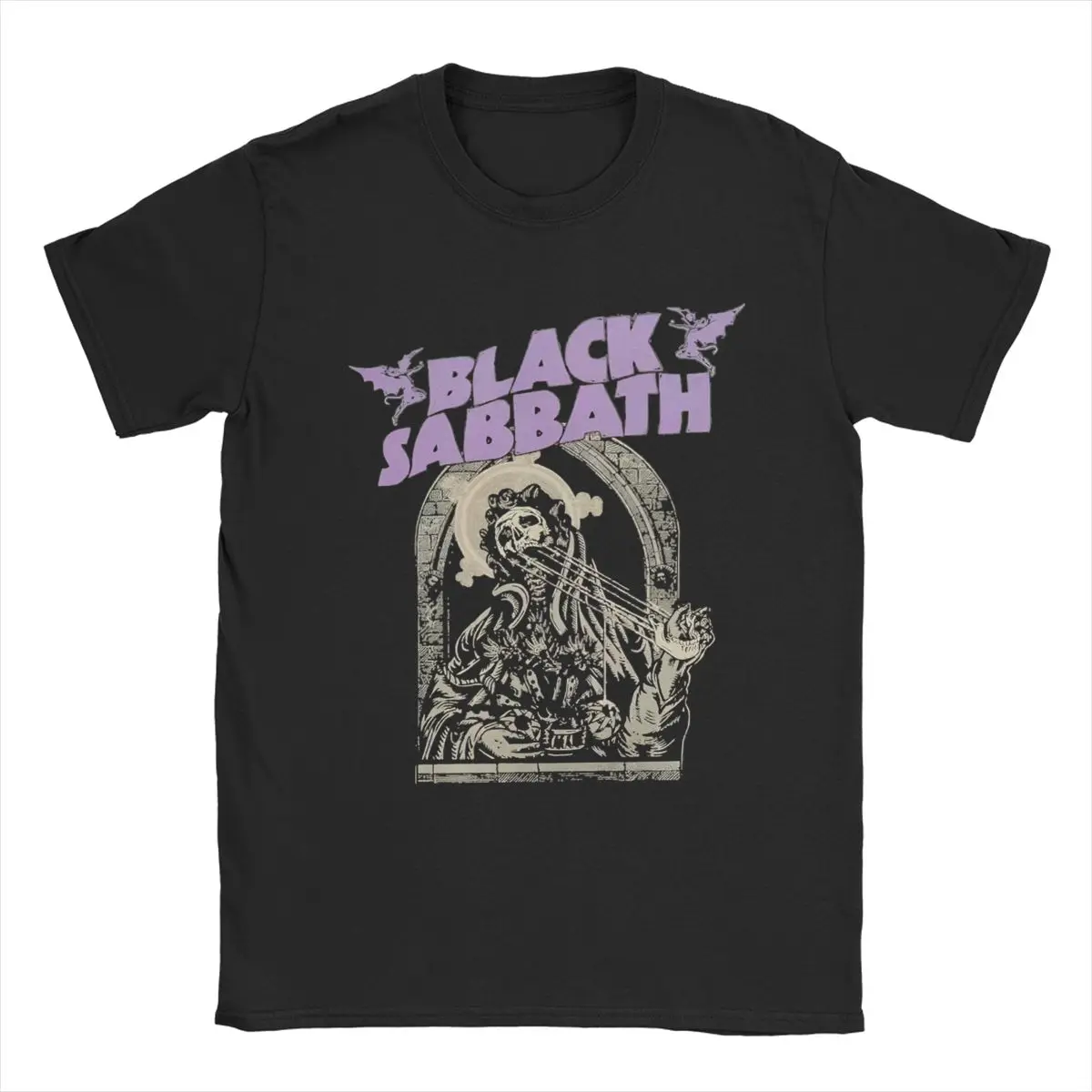 Black Sabbaths Band 2025 Tour T Shirts Men Women Pure Cotton for Male T-Shirts Round Neck Tees Short Sleeve Clothing Plus Size