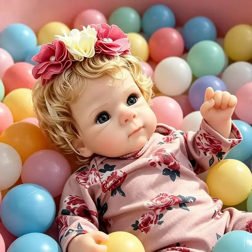 

18-inch 45cm Bettie Reborn Baby Doll Handmade Realistic Lifelike Newborn with Soft Body And Visible Veins Collectible Toy