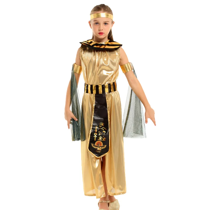 

Halloween Pharaoh Girl Costume for Party Performance Egyptian Goddess Outfit Women's Traditional Clothing Stage Costume