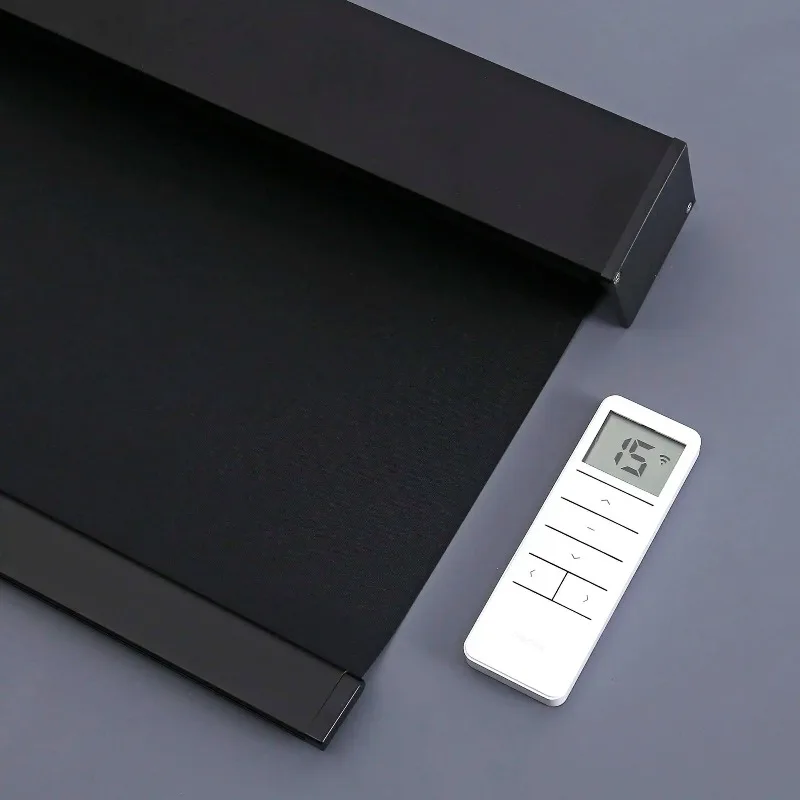 Modern Electric Automatic Smart Remote Control Blackout Shades Motorized Roller Blinds for Windows Coffee Shop