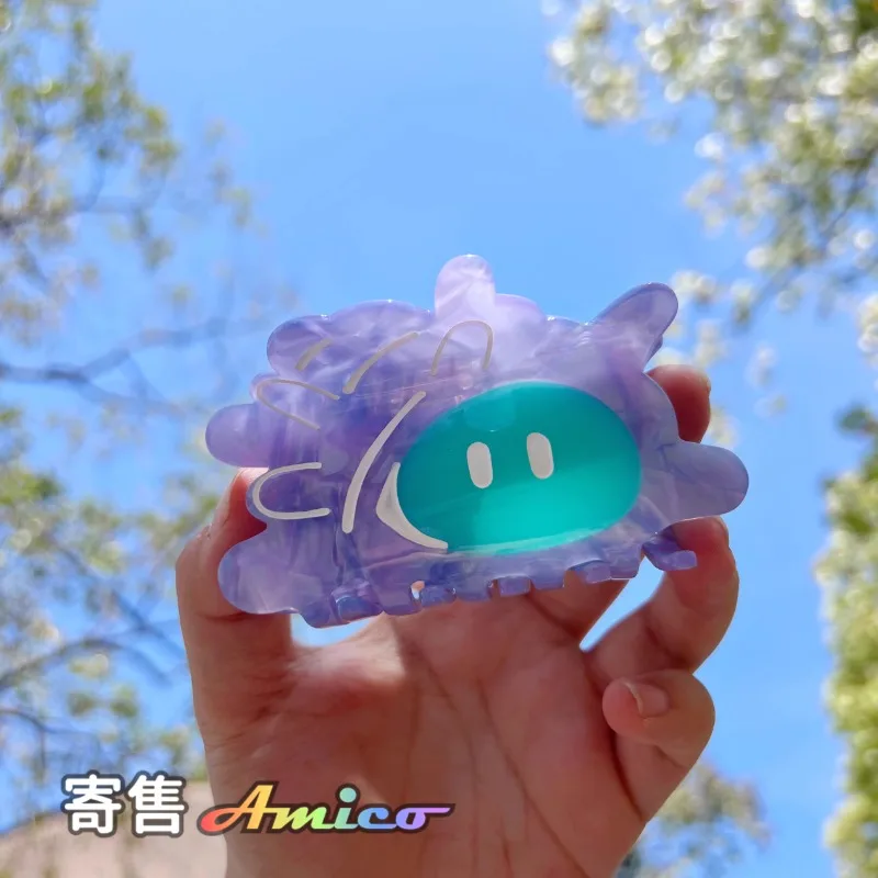 

In Stock Splatoon3 Jet Warrior Spray Clips High Ponytail Clip Headwear for Your Girlfriend