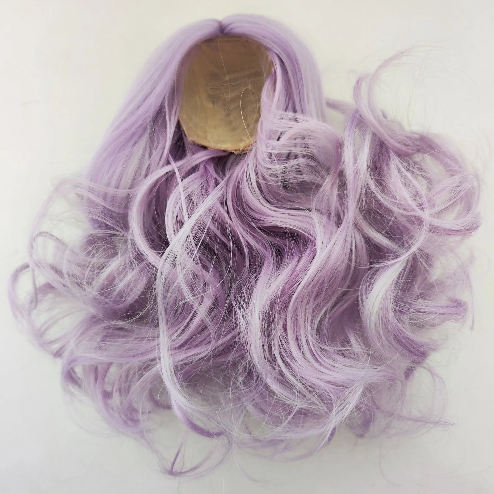 

Парик для кукол BJD SD 1/3, 1/4, 1/6, 1/8 (мужские и женские куклы), в стиле «лапша быстрого приготовления», кудрявый, серо-фиолетовый, аксессуар для кукол.