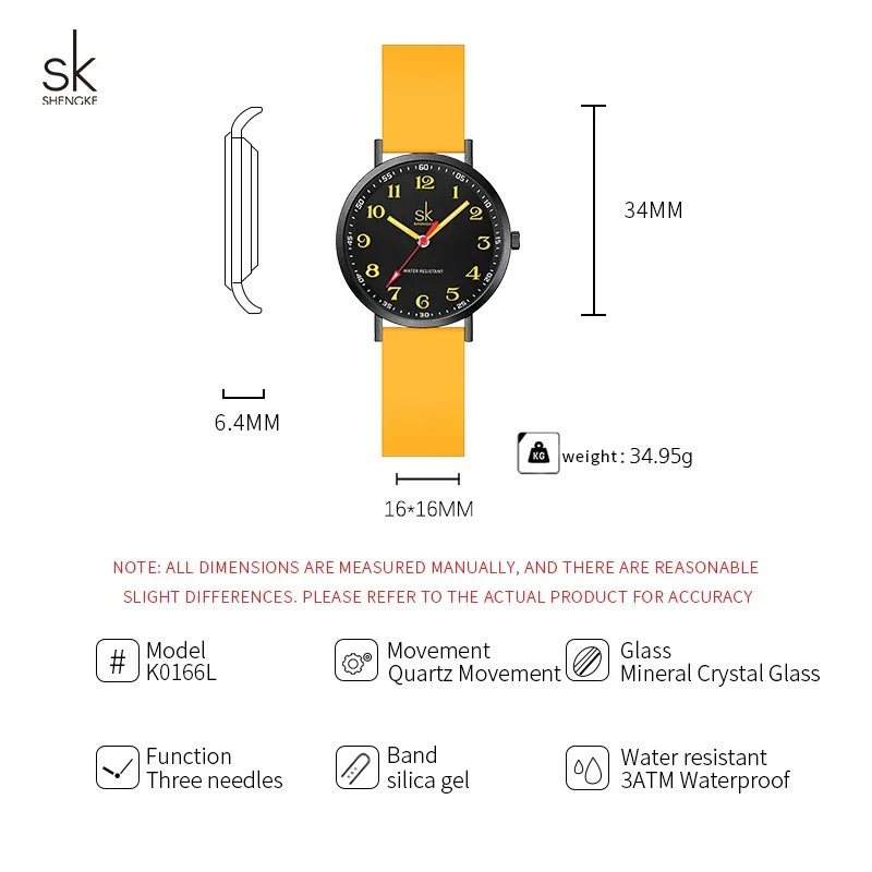 Shengke Brand Women's Watches Gifts Set 3 pcs Fashion Ladies Quartz Wristwatches SK brand Female Dresses Clock with Package