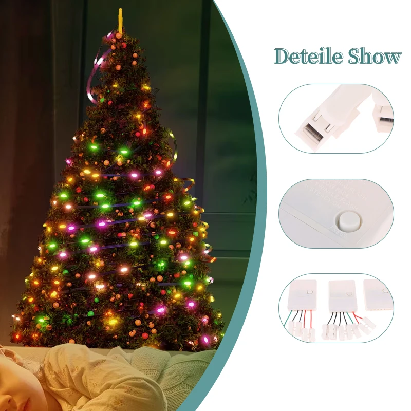 2/4 Way 8 Modes Lights Twinkle LED String EK-04 Dimmer Flexible Strip Ribbon Lighting Replica Switch Adjustable Knob Controller