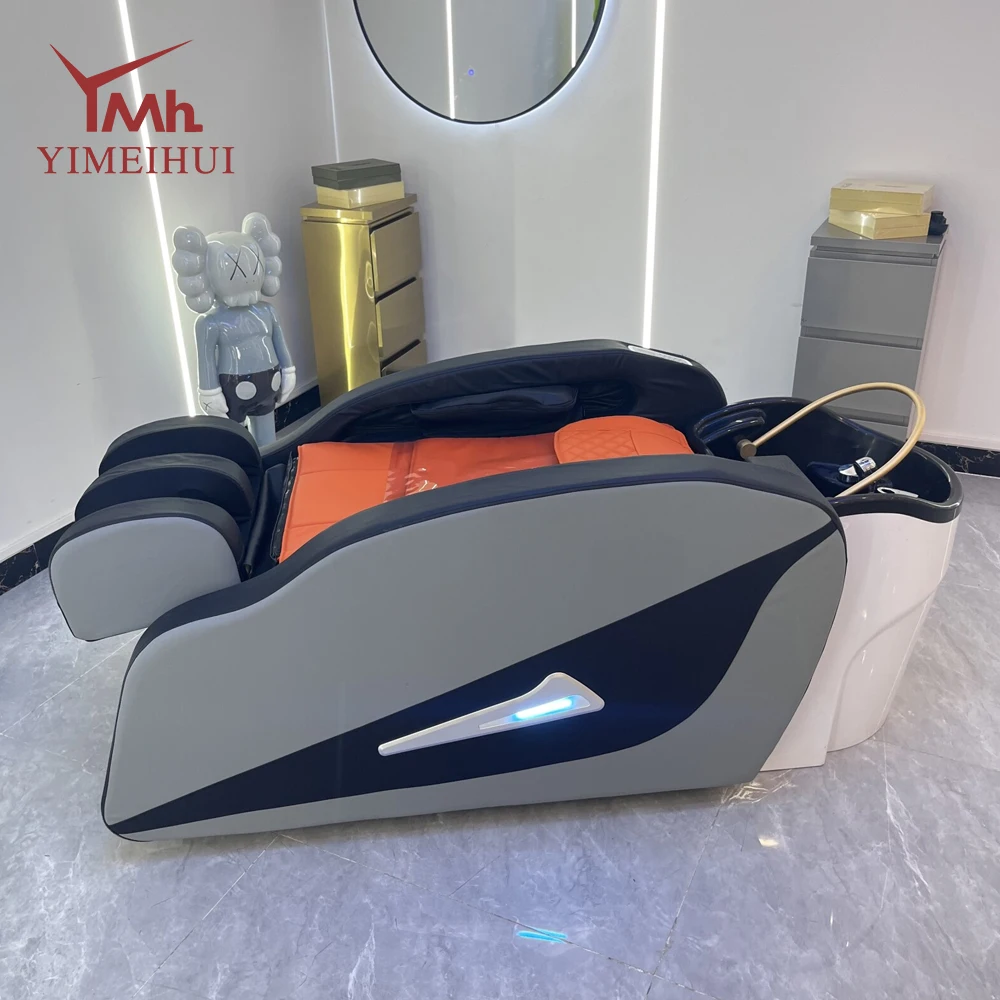 Wastafel Plastik Cuci Rambut Kustom Cuci Rambut Listrik Otomatis Tempat Tidur