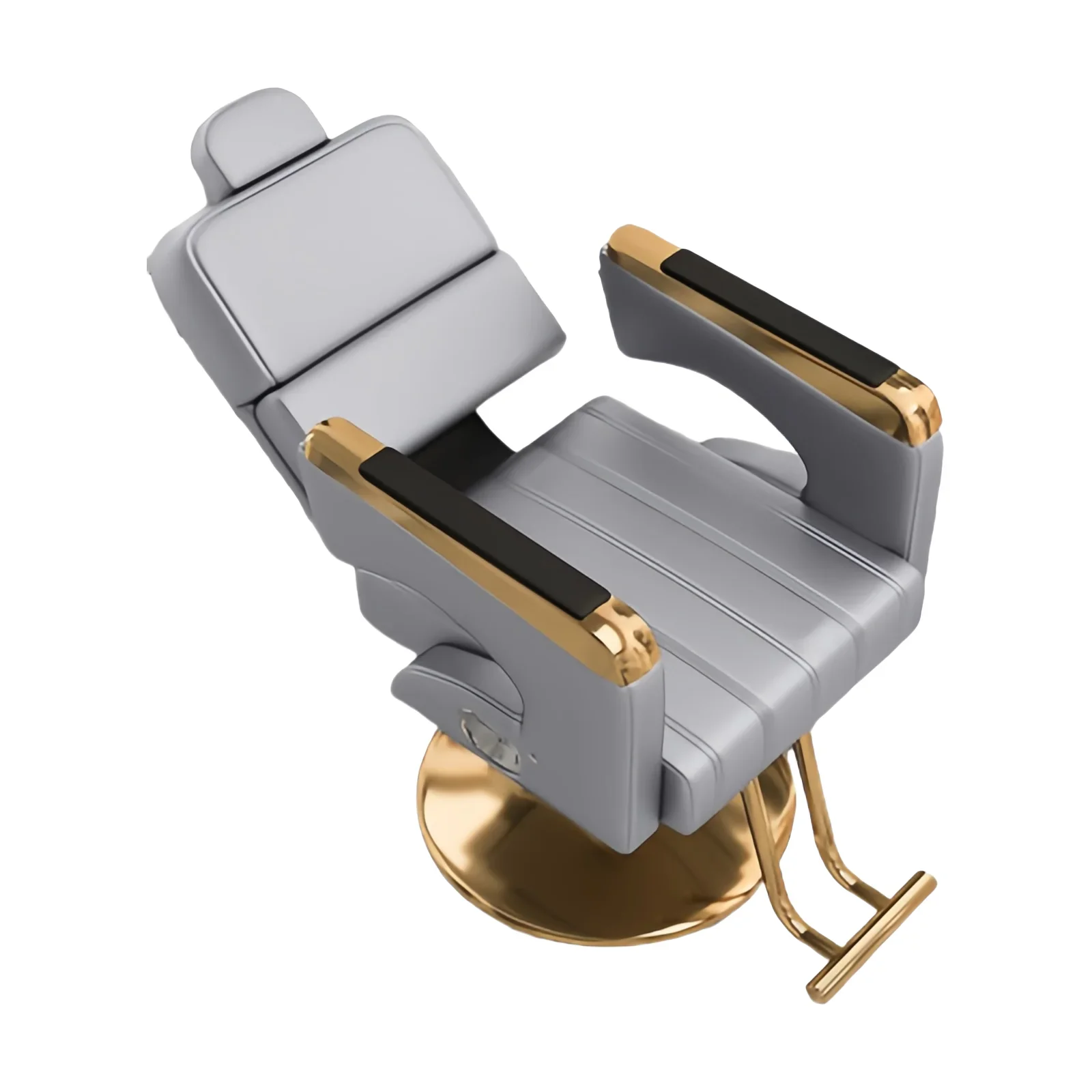 High-End Luxury Tiltable Barber Chair Comfortable Stable Hair Cutting Design Made High Quality Synthetic Leather Modern Salons