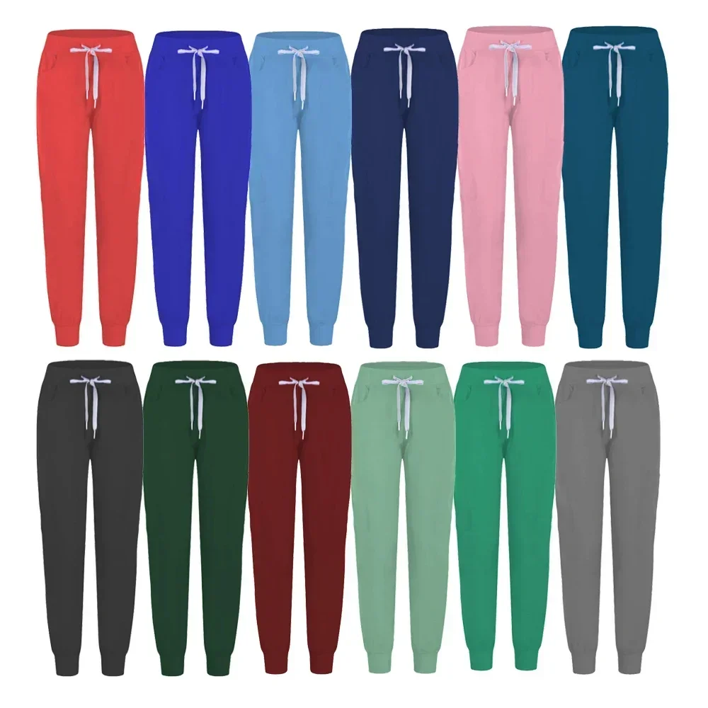 New Medical Scrubs Suits Wholesale Scrub Jogger Leg Pants Set Hospital Doctor Sets Women Stylish Slim Fit Hospital Scrub Uniform