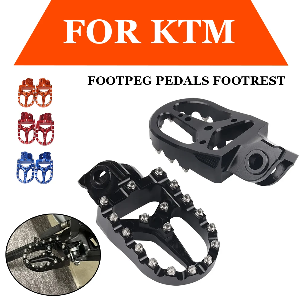 Motorcycle CNC Foot Pegs Footpeg Pedals FootRest For KTM SX 65 85 125 250 EXC 300 530 950 990 1050 1090 1190 1290 ADVENTURE 690