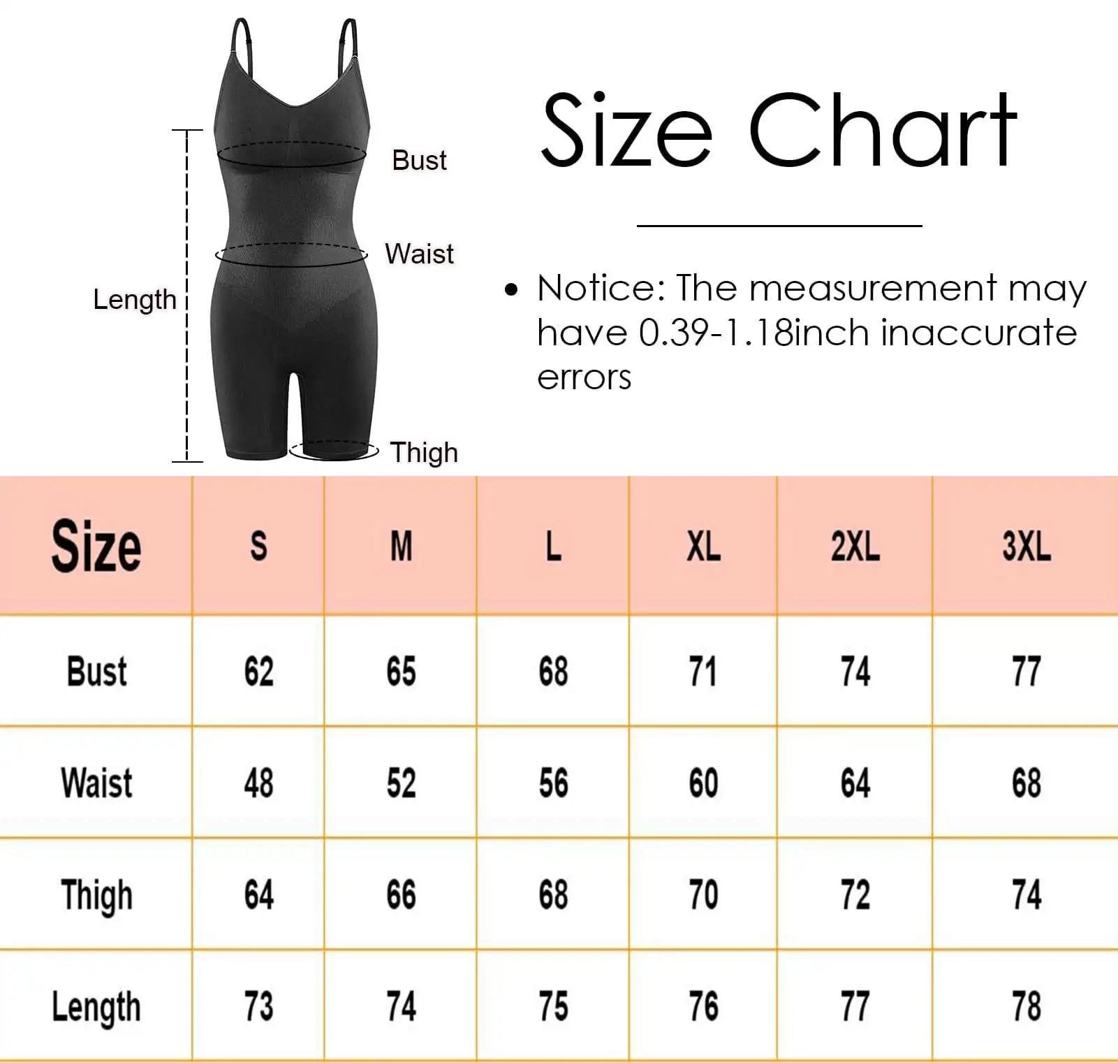 Lilvigor Women's Seamless Shapewear Tummy Control Body Shaper Comfortable for Women Under Dress Thigh Slimmer Bodysuit Girdle