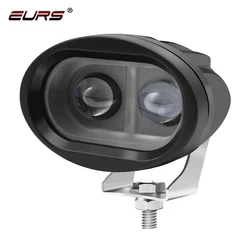 EURS 6D len LED Work Light Universal Motorcycle Off Road Auxiliary Spot Lamp Driving Fog Light for Car Truck Motorbike Headlight