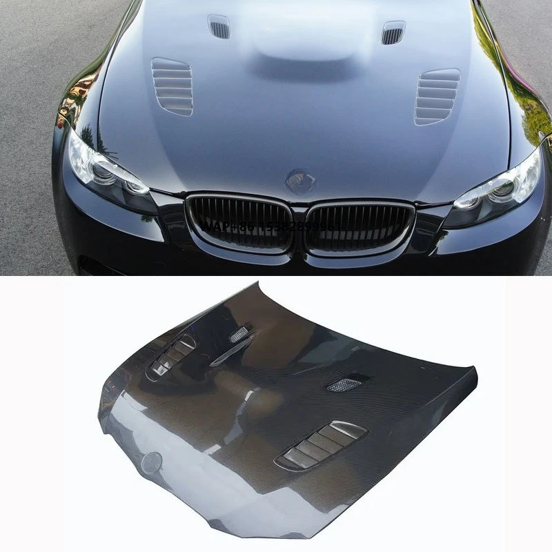 

Lingfeng New White Carbon Fiber Bonnet Hood for 3 Series 2006-2010 E92/E93 M3 Model Engine Cover Bolt-On