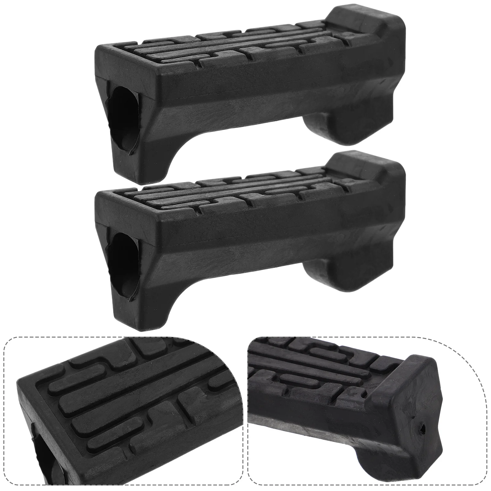 

1Pair Rubber Front Foot Pegs Motorcycle Anti-Slip Foot Rest Heavy Duty Footpeg Replacement Parts for Motorcycle