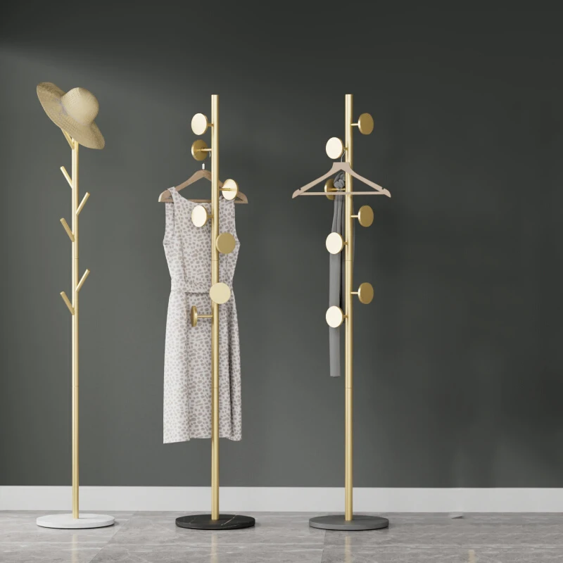 Luxury Nordic Coat Racks Hall Tree Space Saving Bedroom Hallway Coat Racks Garment Corner Shelf