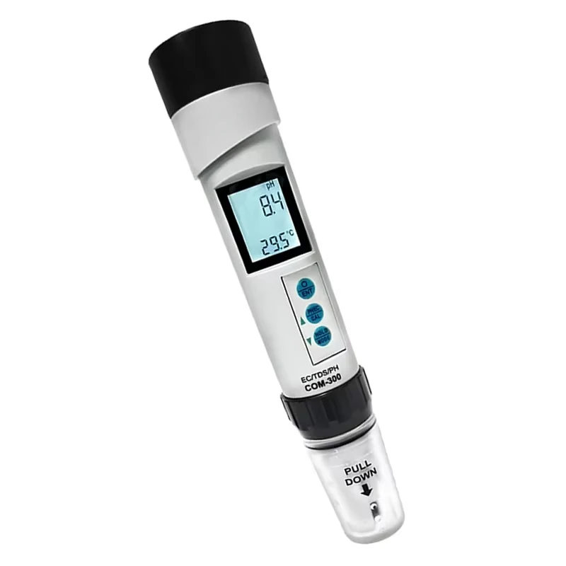 HM Digital COM-300  Portable Waterproof PH EC TDS Temp Meter Tester  Ph Detection Meter 4 in 1