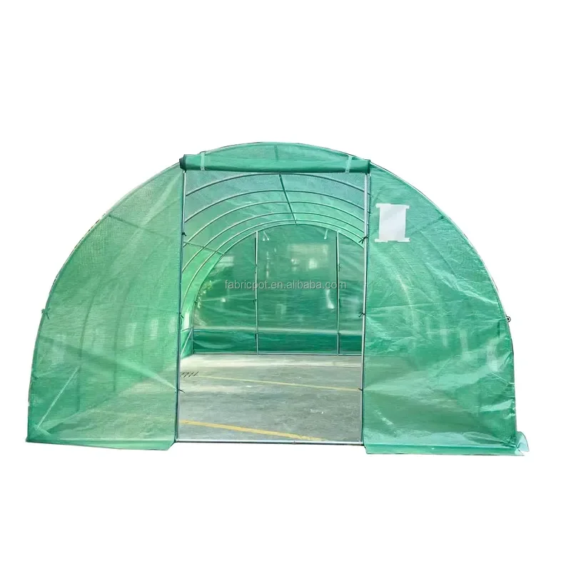 Eco-Friendly Large Outdoor Garden Walk-in Tunnel Greenhouse for Easy Assembly with Waterproof Heavy-Duty Galvanized Steel