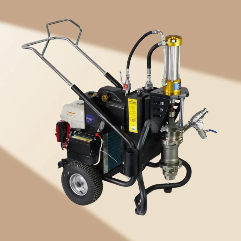 High Pressure Electric Diesel Airless Putty Paint Sprayer Gypsum Drywall Mud Piston Pump Sprayer Motor Gear Plastering Machine