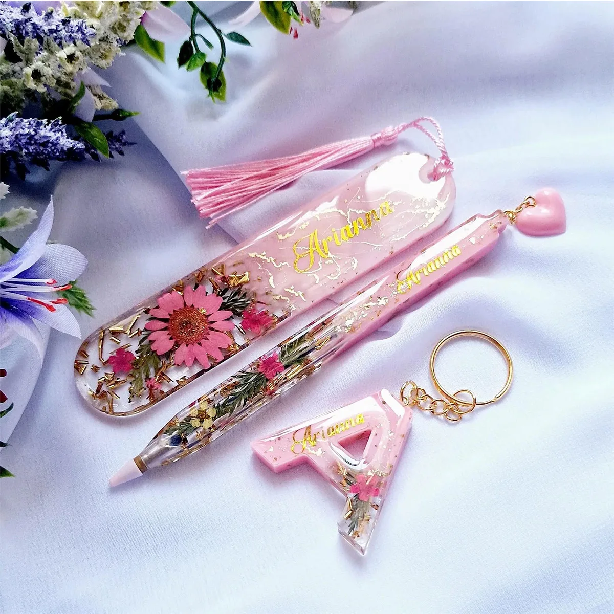 A5 A6 A7 Notebook Cover Transparent Pen Bookmark Resin Silicone Molds Kit Epoxy Resin Mold for Diy Notebook Stationery Crafting