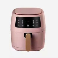 Electric Digital Display Touch Screen 1350W 6L Air Fryer Oil Free 8 Menus Air Oven Frier Household  French Fries Fried Chicken