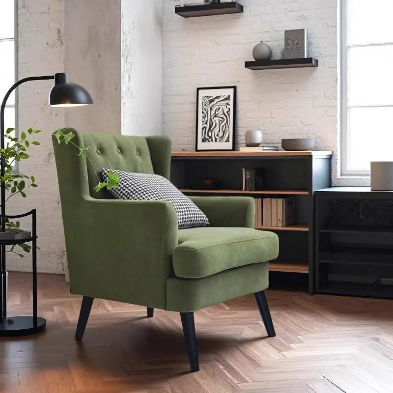 

Decor Classic Living Room Chairs Modren Simple Cozy Wooden Chairs Living Room Ergonomic Nordic Relax Sessel Furniture Home