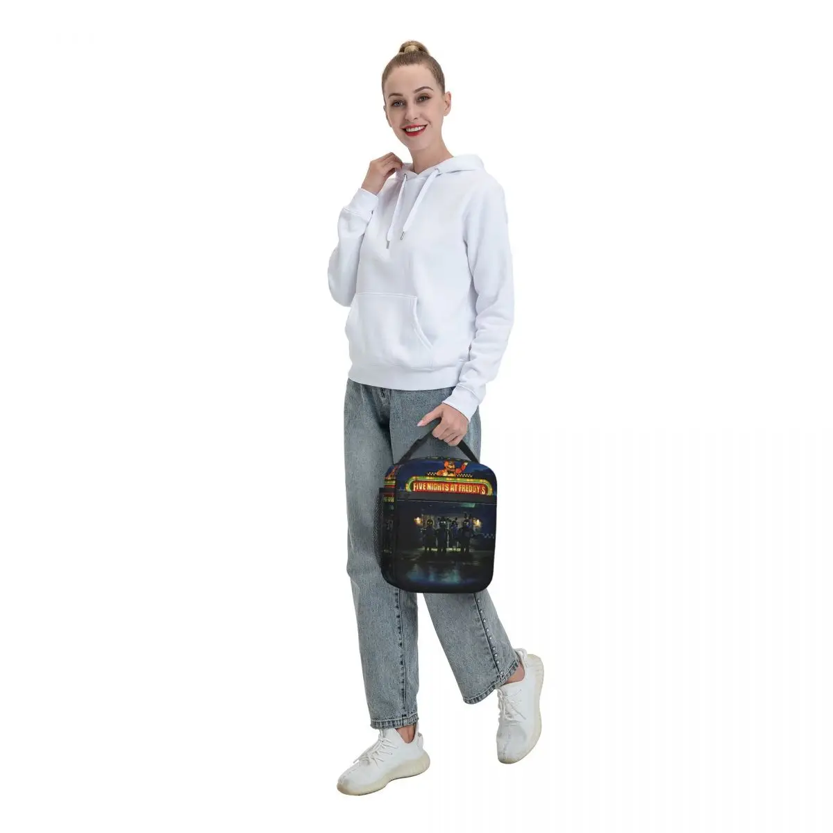 FNAFS Horror Survival Game Insulated Lunch Bag Thermal Bag Lunch Container High Capacity Tote Lunch Box Food Handbags Picnic