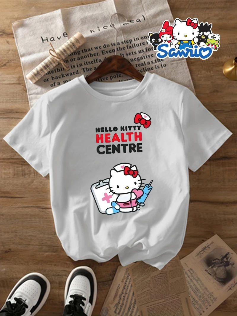 تي شيرت نسائي برسومات طبية - قميص كاجوال ناعم للاستخدام اليومي مع معلومات تحية للممرضات، قميص بطابع قابل للغسل في الغسالة #1