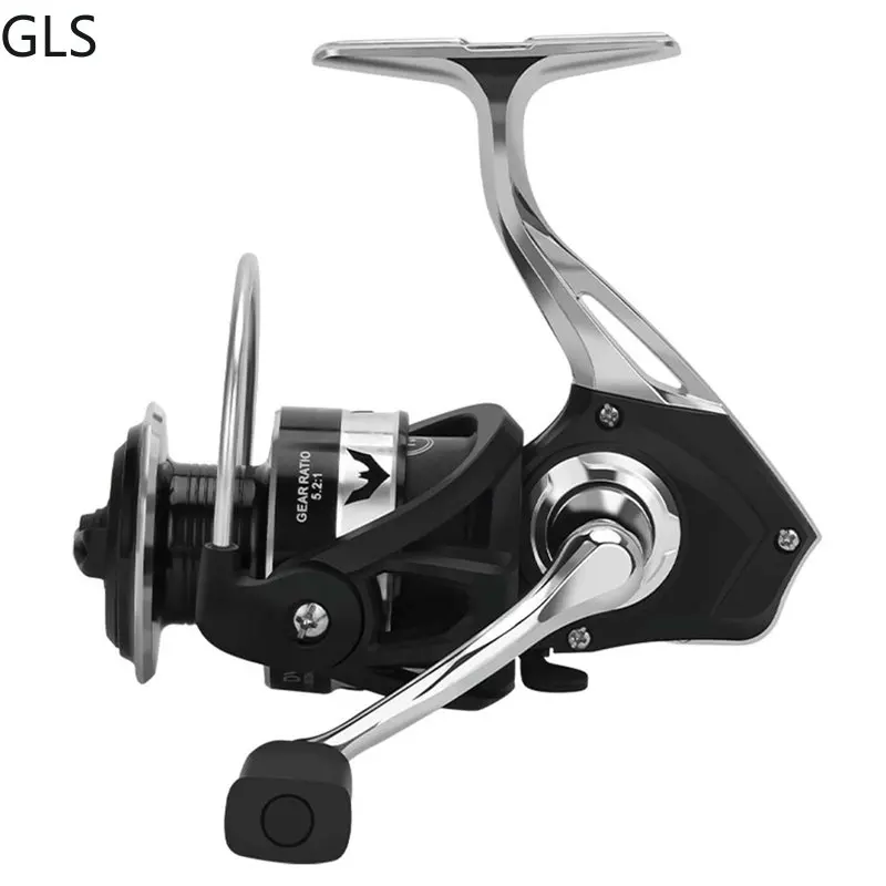 GLS All meta 15KG towing 1000-7000 Series 12+1BB High Speed Sea Bass Fishing Reel Gear ratio 5.2:1 Metal Spool Spinning Reel