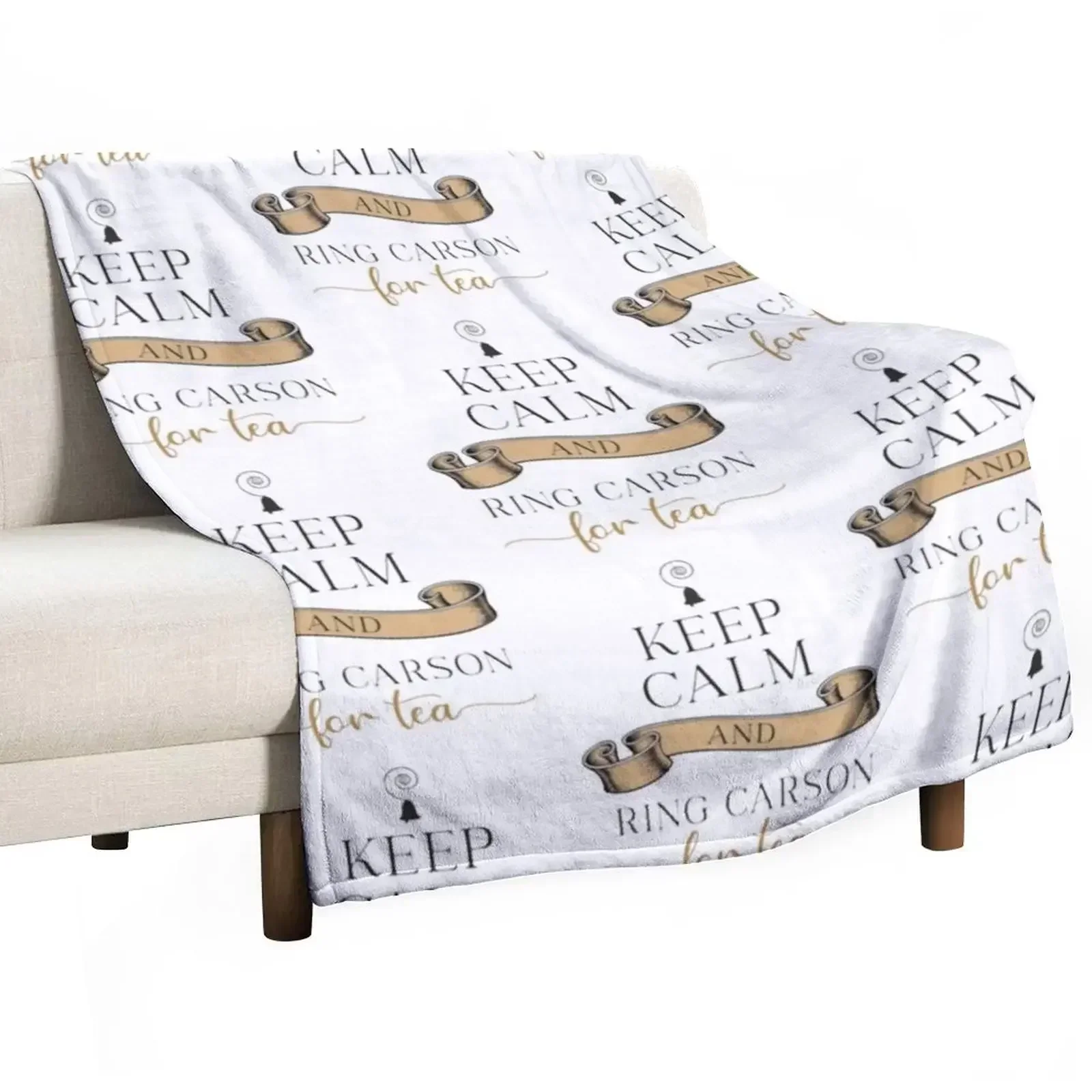 

Keep Calm and Ring Carson Throw Blanket Moving sofa bed Custom Blankets