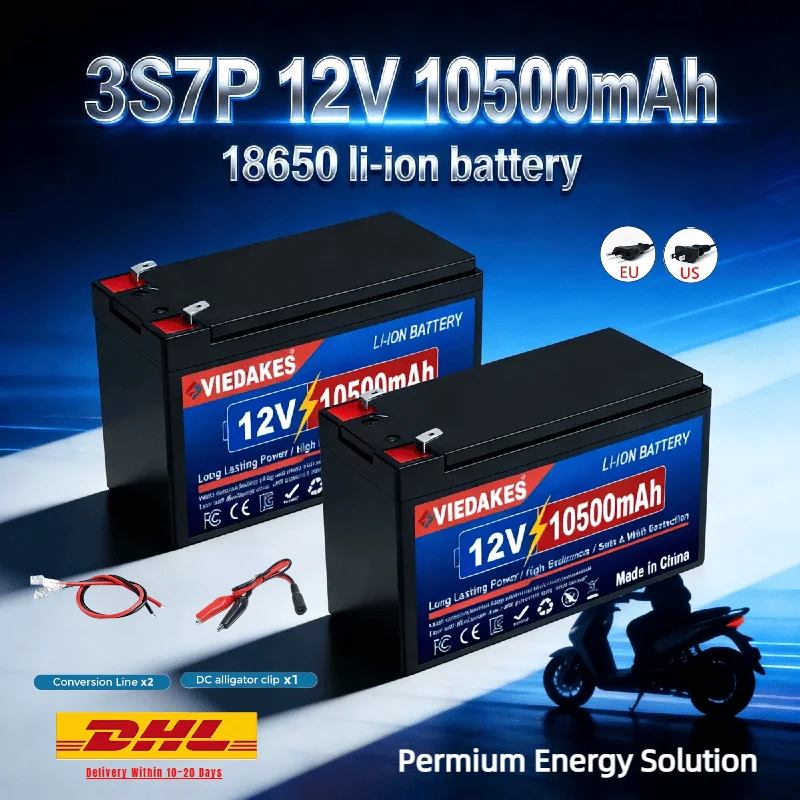 

Хит продаж ✅ Аккумуляторная батарея 3S7P 18650 Li-ion 12В 10500мАч с быстрой зарядкой для электросамоката, инвалидной коляски, для ежедневных поездок