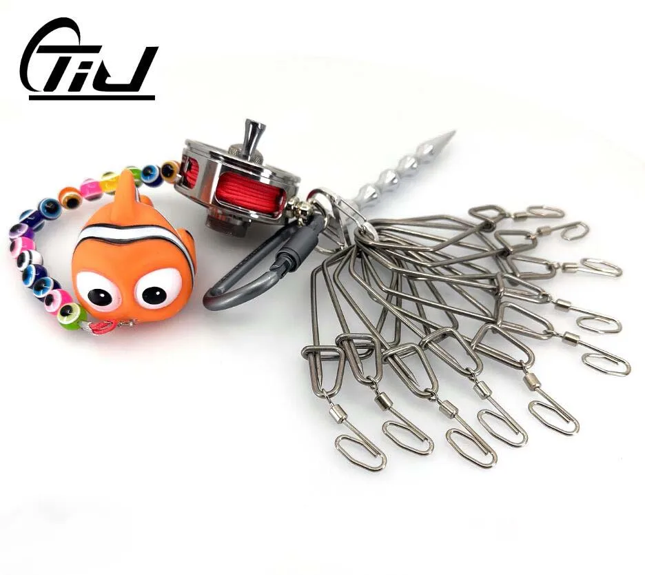 

TIJ Titanium Alloy Portable Fishing Lock Buckle Living Fish Lock Buckle