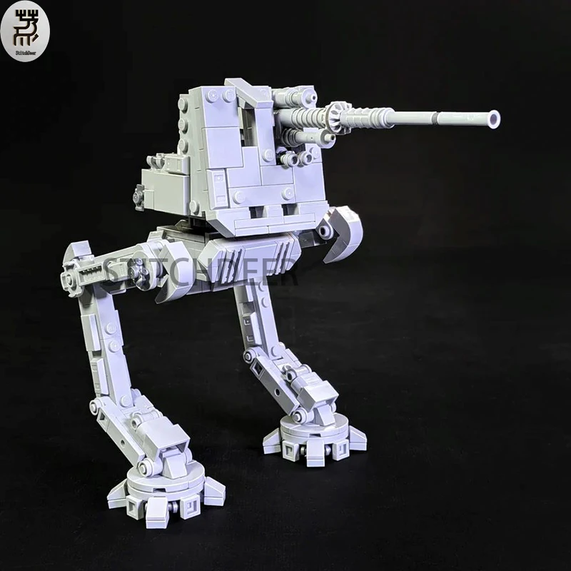 448PCS MOC AT-DT Figure Scale All Terrain Defense Turret Building Block Infantry DIY Assemble Toy Brick Children Birthday Gifts