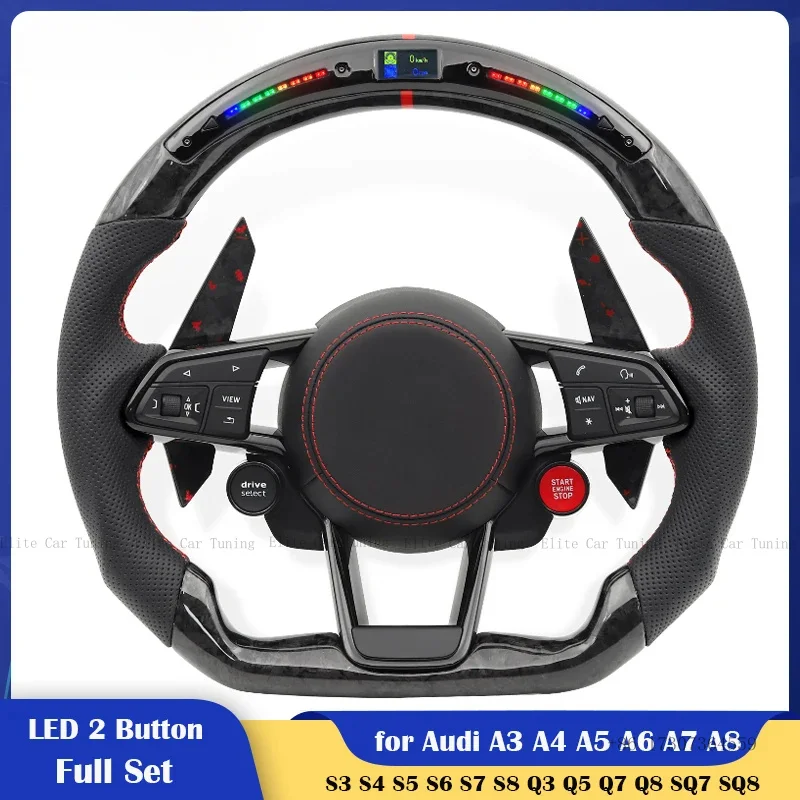 

Красный руль из кованого карбона с функцией Drive Select для Audi A3 A4 A5 A6 A7 A8 S8 Q3 Q5 Q7 S3 S4 S5 S6 S7 TT R8 RS3 RS4