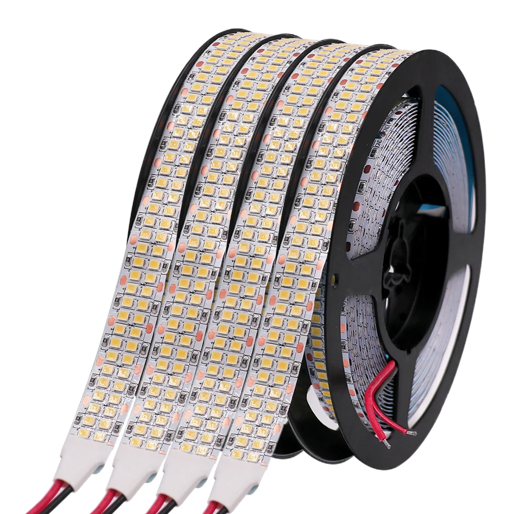 

Led Strip 12V 24V 2835 Light 480LED/m Super Bright 5M Double Row Flexible Led Stripe Tape Waterproof IP67 Lighting Decoration