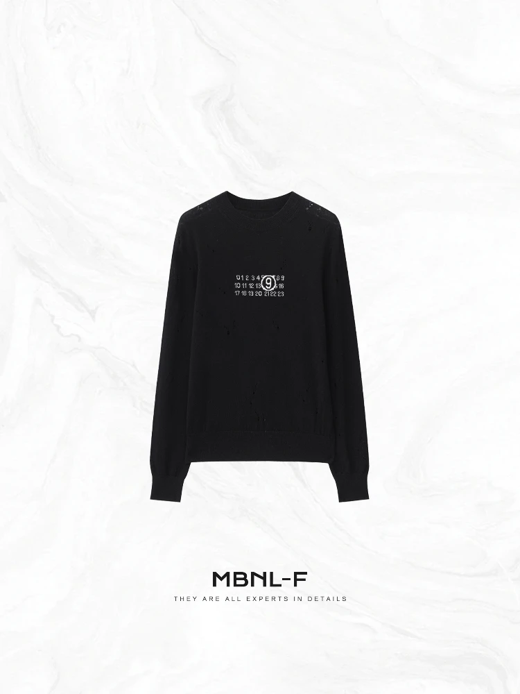 

Свитер MBNLF Gila, плотный, 4-игольная вязка, 30-ниточный, 00% шерсть, с эффектом состаривания, длинный рукав, женский, премиум-класса