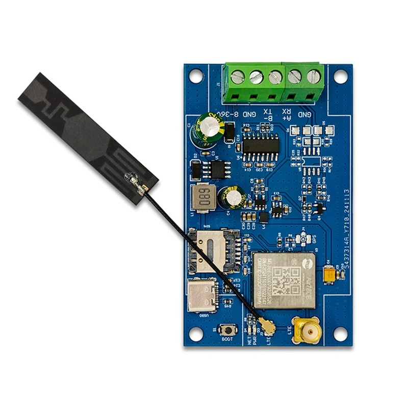 Air780E 4G to RS232 Module Data Transmission DTU Module USB5V/DC8-36V Support AT Firmware and LUATOS Development-A32R