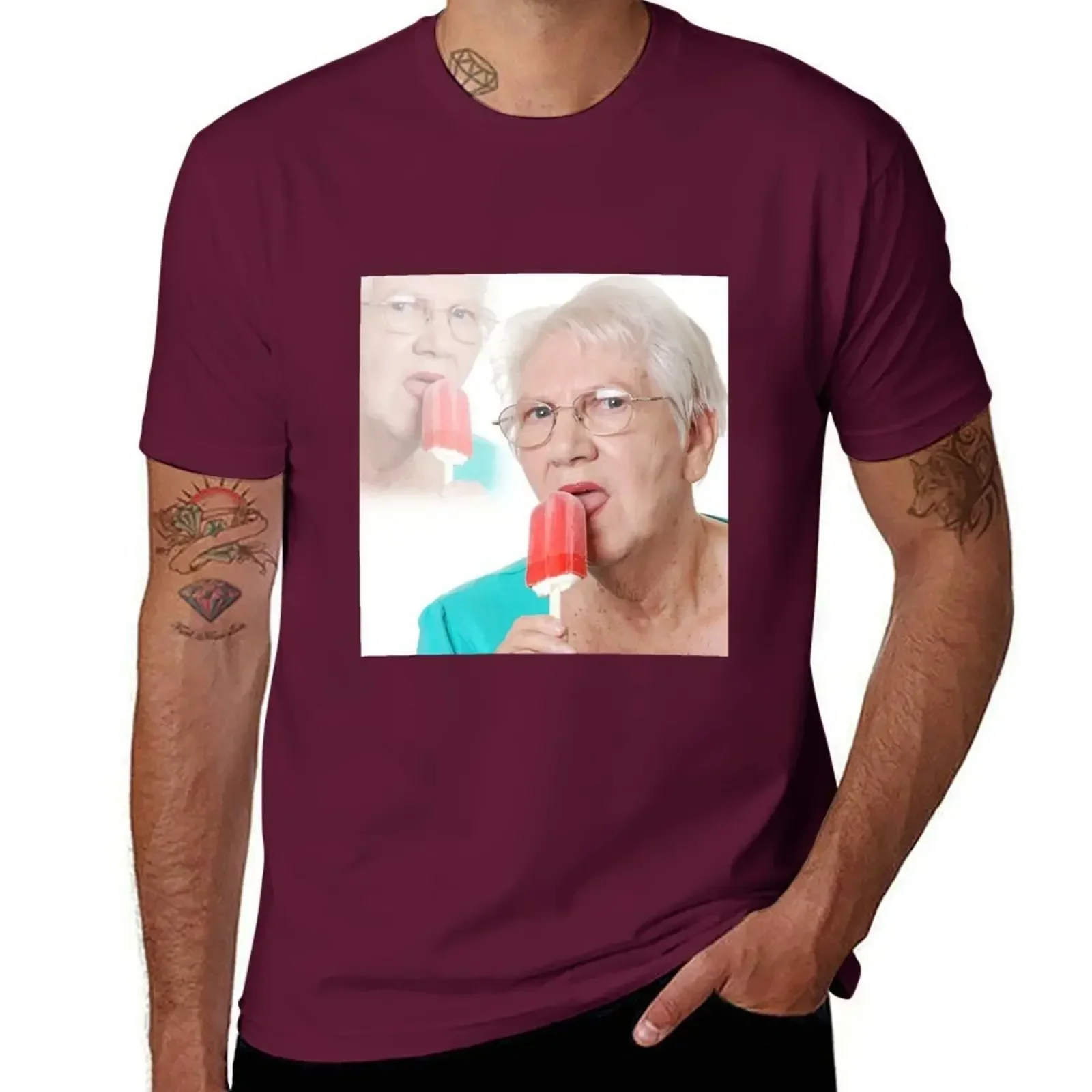 Grandma wants an ice cream lolly T-shirt Blouse customizeds Aesthetic clothing mens big and tall t shirts Short Sleeve manga